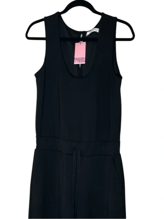Smash Tess Drew Wide Leg Romper- Black Microscuba- Size Medium - Picture 7 of 16